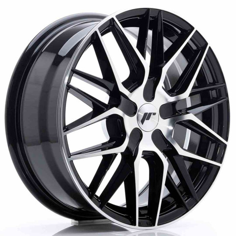 JR Wheels JR28 17x7 ET20-45 BLANK Black Machine