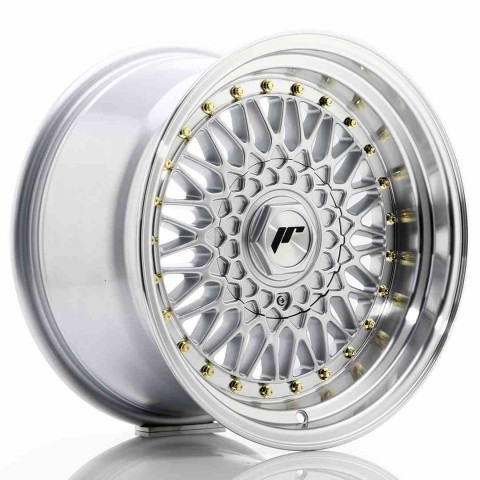 JR Wheels JR9 16x9 ET20 BLANK Silver w/Machined Lip