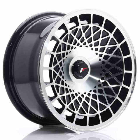 JR Wheels JR14 15x8 ET20-25 BLANK Gloss Black w/Machined Face