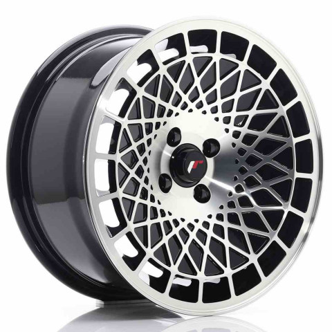 JR Wheels JR14 16x8 ET15 4x100 Gloss Black w/Machined Face