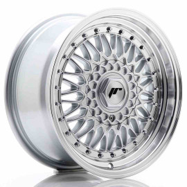 JR Wheels JR9 16x7,5 ET25 4x100/108 Silver w/Machined Lip+Silver Rivets