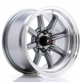 JR Wheels JR19 14x8 ET-13 4x100/114 Gun Metal w/Machined Lip