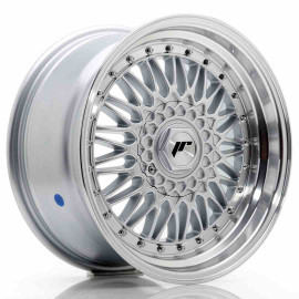 JR Wheels JR9 17x8,5 ET20-35 BLANK Silver w/Machined Lip+Silver Rivets