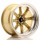 JR Wheels JR19 16x9 ET-15 4x100/114 Gold w/Machined Lip