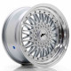 JR Wheels JR9 17x8,5 ET20-35 BLANK Silver w/Machined Lip+Silver Rivets