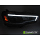 Lampy przód MITSUBISHI LANCER 8 08-16 TUBE LIGHT SEQ BLACK LPMI21