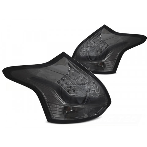 Lampy tył FORD FOCUS 3 2011- HATCHBACK SMOKE LED BAR LDFO84