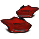 Lampy tył FORD FOCUS 3 HATCHBACK - RED / WHITE LED BAR diodowe LDFO61