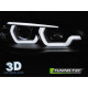Lampy przód BMW X5 E70 07-13 BLACK ringi 3D diodowe LED DRL LPBMG9