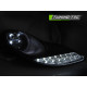 Lampy przód PORSCHE BOXSTER / 911 996 - BLACK LED - diodowe LPPO02