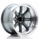 JR Wheels JR19 15x9 ET-13 4x100/108 Gun Metal w/Machined Lip