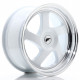 JR Wheels JR15 17x8 ET35 BLANK White w/Machined Lip