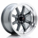 JR Wheels JR19 15x8 ET0 4x100/108 Gun Metal w/Machined Lip