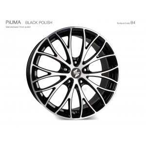 Felga etabeta - PIUMA - Black polished - Czarny Połysk / polerowany front