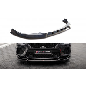 Splitter / dokładka zderzaka przód (v.2) - BMW X6 M F96 2020 -