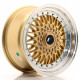 JR Wheels JR9 16x8 ET25 BLANK Gold w/Machined Lip