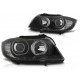 Lampy przód BMW E90 / E91 Angel Eyes BLACK diodowe Ringi LED DEPO LPBMJ1