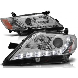 Lampy przód Toyota Camry 06-09 CHROM LED LPTO15