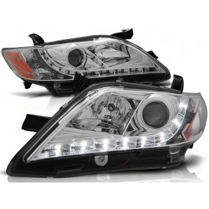 Lampy przód Toyota Camry 06-09 CHROM LED LPTO15