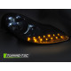 Lampy przód PORSCHE BOXSTER / 911 996 - BLACK LED - diodowe LPPO12