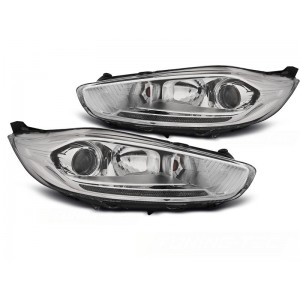 FORD FIESTA MK7 13- LED DRL CHROM - Diodowe do jazdy dziennej - LPFO68