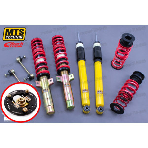 Gwint MTS + Eibach BMW E46 + Łączniki stabilizatora + Camber Plates