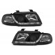 Lampy przód Audi A4 B5 94-98 - BLACK LED - diodowe czarne LPAU26