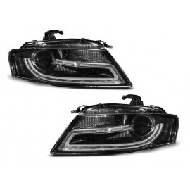 Lampy przód Audi A4 B8 08-11 Xenon Black LED DRL jazdy dziennej LPAUD2