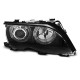 Lampy przód BMW E46 Sedan / Touring 01-05 Angel Eyes LED BLACK Ringi LPBMG3