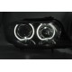 Lampy przód BMW E90 / E91 Angel Eyes BLACK diodowe Ringi LED DEPO LPBMJ1