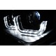 Lampy przód BMW F30 / F31 Bi- Xenon U-LED BAR DRL do jazdy dziennej LPBMF4
