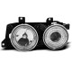 Lampy przód BMW E34 CHROM Angel Eyes z soczewką + ringi LPBM10 DEPO