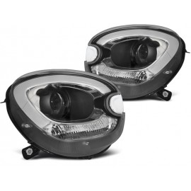 Lampy przód Mini Cooper R60 R61 COUNTRYMAN 10-14 LED TUBE BLACK LPMC15