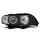 Lampy przód BMW E53 X5 - BLACK Angel Eyes Ringi LED diodowe H7 LPBMD2