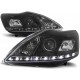 Lampy przód Ford Focus II Lift - BLACK LED - Diodowe LPFO38