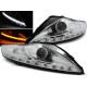 Lampy przód Ford Mondeo IV - CHROM LED diodowe Kierunkowskazy LPFO54