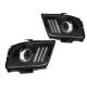 Lampy przód Ford Mustang 05-09 BLACK LED diodowe soczewkowe LPFO75