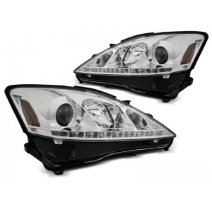 Lampy przód LEXUS IS 06-13 - CHROM LED DIODOWE LPLE03