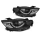 Lampy przód Mazda CX5 11-15 - LED BLACK DRL dzienne diodowe LPMA11