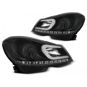 Lampy przód Mercedes C-klasa W204 11-14 BLACK LED diodowe LPMEA4