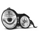 Lampy przód Mercedes E-klasa W210 95-99 clear CHROM soczewki DEPO LPME01