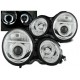 Lampy przód Mercedes E-klasa W210 95-99 CHROM Angel Eyes soczewki LPME29