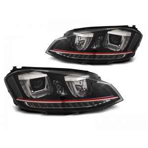 VW Golf 7 - BLACK LED DRL dzienne - GTI z dynamicznym kier. LPVWR2