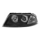 Lampy przód VW Passat B5 FL - BLACK Angel Eyes ringi LPVW46 DEPO
