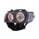 Lampy przód VW T4 96-03 clear Angel Eyes BLACK ringi LPVW28 DEPO
