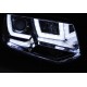 Lampy przód VW T5 2010- BLACK U-LED DRL - diodowe światła dzienne LPVWL2
