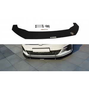Przedni Splitter / dokładka RACING (V.1) - VW Golf 7 GTI Facelift