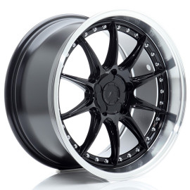 JR Wheels JR41 18x9,5 ET15-35 5H BLANK Glossy Black w/Machined Lip