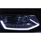 Lampy przód VW T6 2015- CHROM LED DRL - diodowe dzienne i kierunki LPVWP9