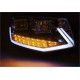 Lampy przód VW T6 2015- CHROM LED DRL - diodowe dzienne i kierunki LPVWP9